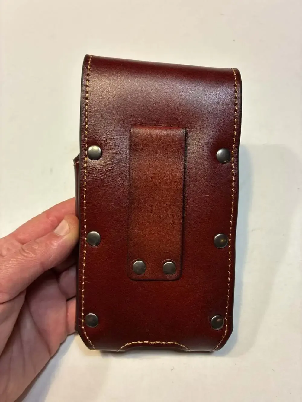 Montana West Leather Belt-Loop Cell Phone Holster with US Great Seal Embossing